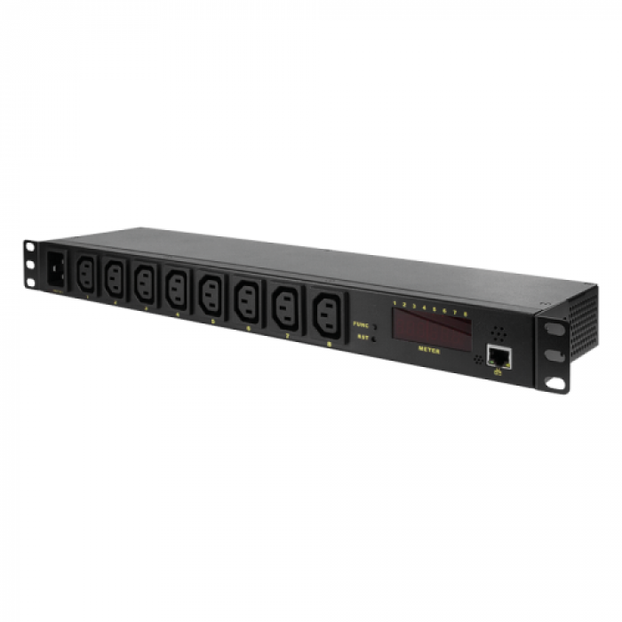 PDU Logilink PDU8P0, 8x C13, Black