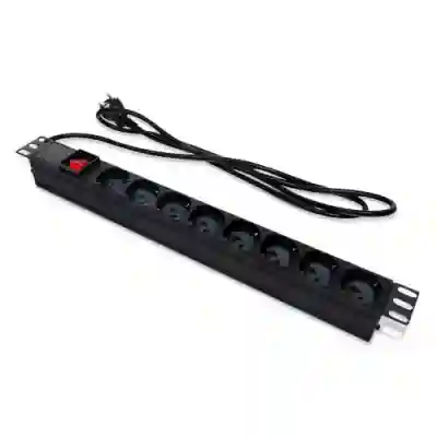 PDU Tecnoware FRA17409, 8x Schuko Italian, Black