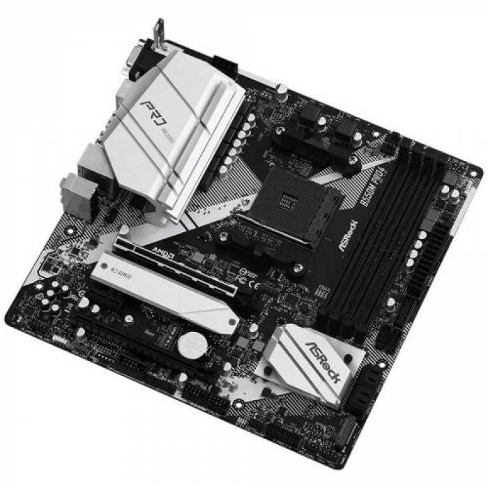 Placa de baza ASRock B550M Pro4, AMD B550, socket AM4, mATX