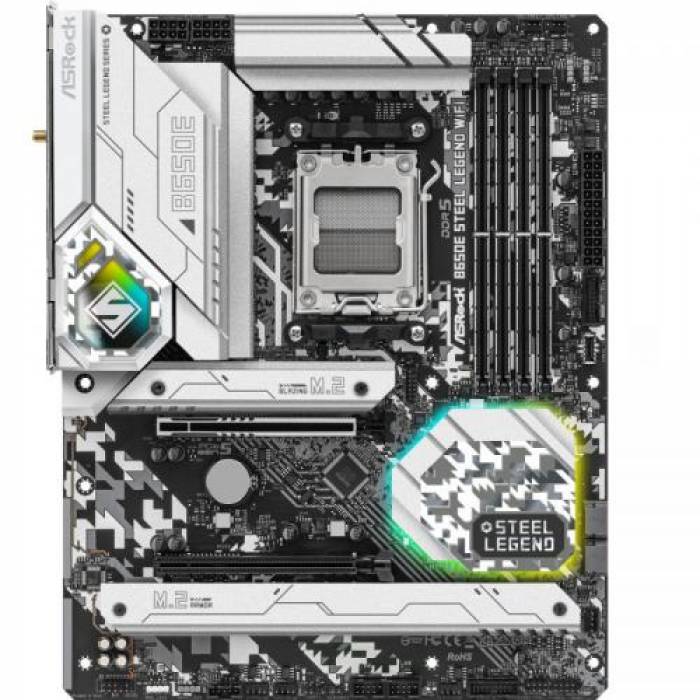 Placa de baza ASRock B650E STEEL LEGEND WIFI, AMD B650E, Socket AM5, ATX