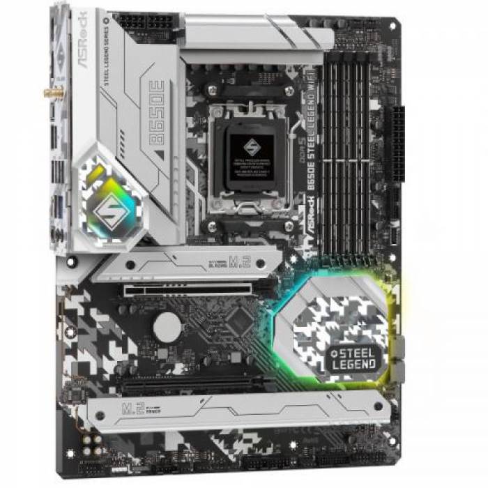 Placa de baza ASRock B650E STEEL LEGEND WIFI, AMD B650E, Socket AM5, ATX