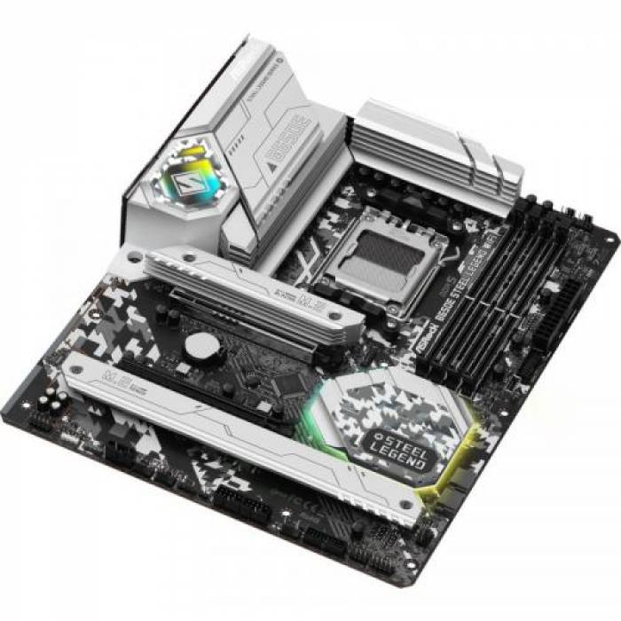 Placa de baza ASRock B650E STEEL LEGEND WIFI, AMD B650E, Socket AM5, ATX