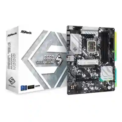 Placa de baza ASRocK B660 STEEL LEGEND, Intel B660, Socket 1700, ATX