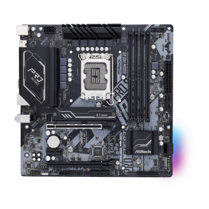 Placa de baza ASRocK B660M PRO RS, Intel B660, Socket 1700, mATX