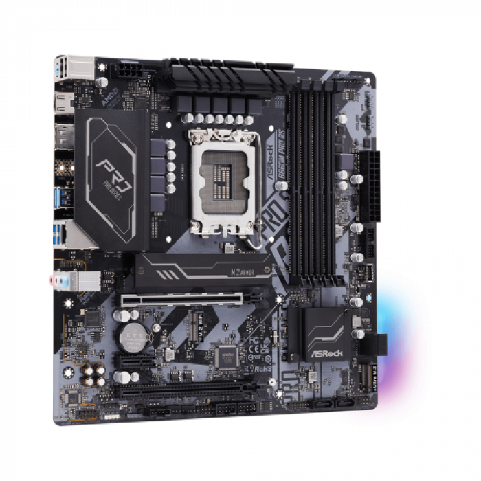 Placa de baza ASRocK B660M PRO RS, Intel B660, Socket 1700, mATX