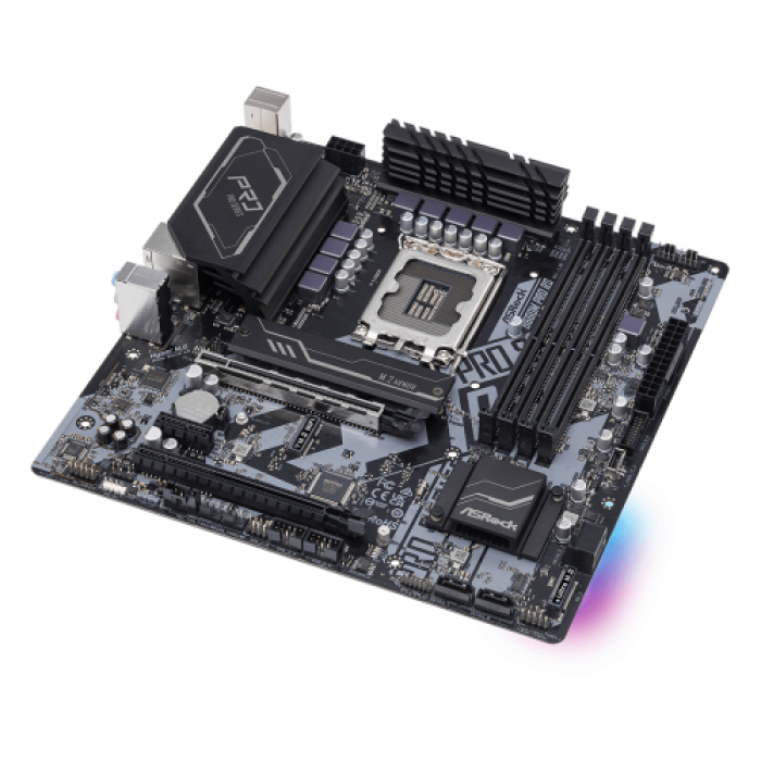 Placa de baza ASRocK B660M PRO RS, Intel B660, Socket 1700, mATX