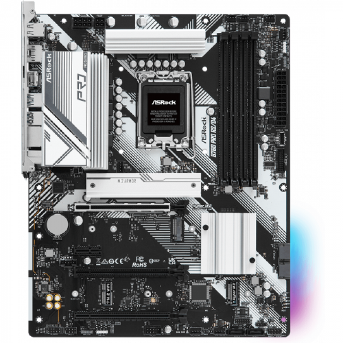 Placa de baza ASRock B760 Pro RS/D4, Intel B760, Socket 1700, ATX