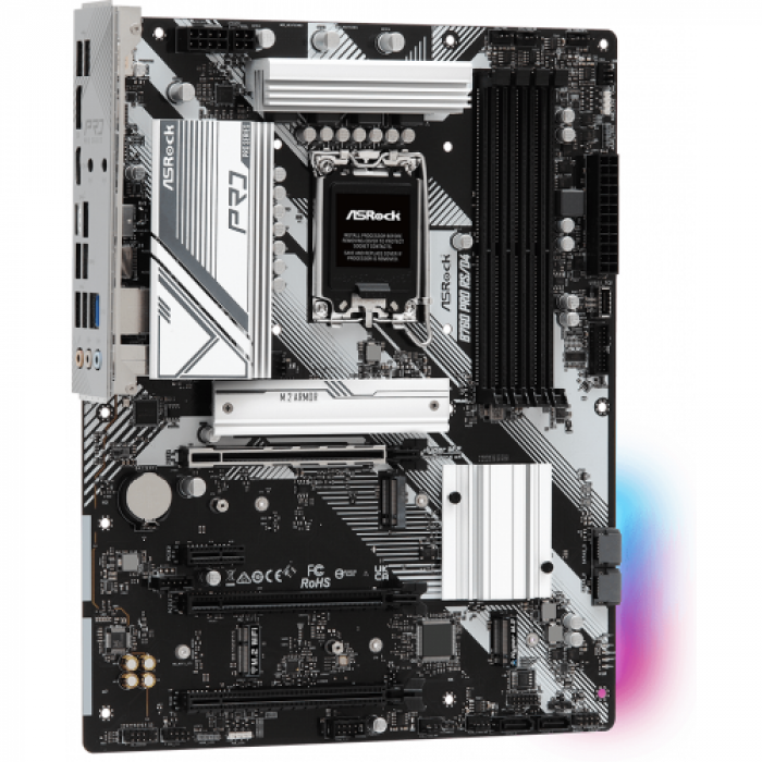 Placa de baza ASRock B760 Pro RS/D4, Intel B760, Socket 1700, ATX