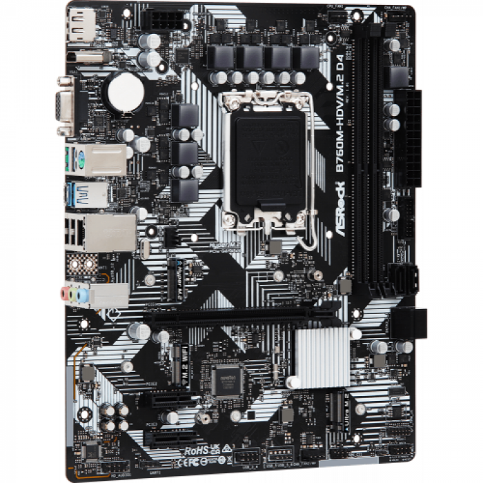 Placa de baza ASRock B760M-HDV/M.2 D4, Intel B760, Socket 1700, mATX