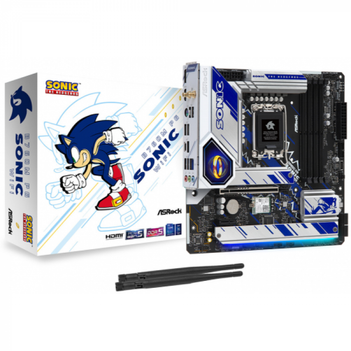 Placa de baza ASRock B760M PG Sonic WiFi, Intel B760, Socket 1700, mATX