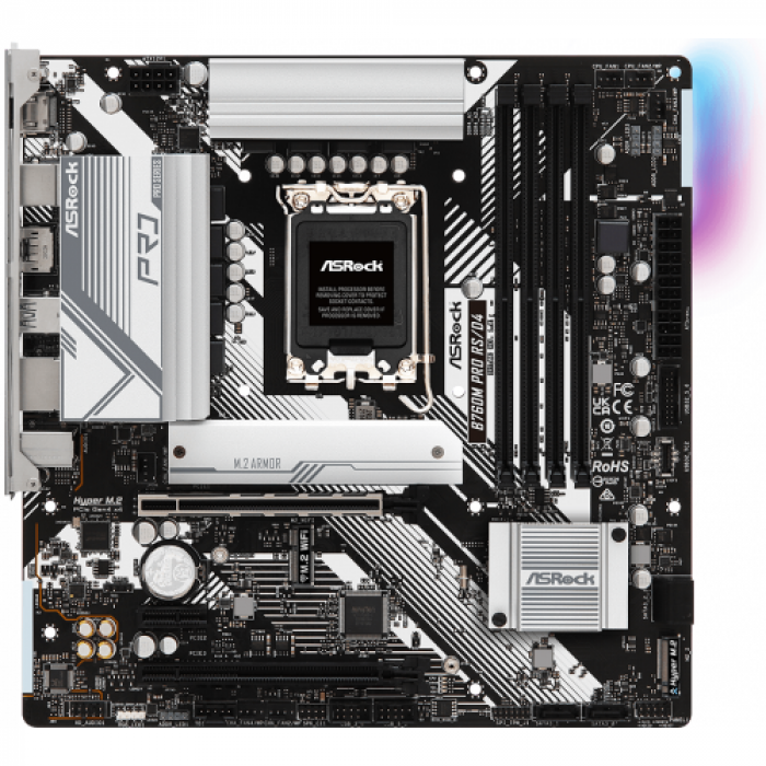 Placa de baza ASRock B760M Pro RS/D4, Intel B760, Socket 1700, mATX