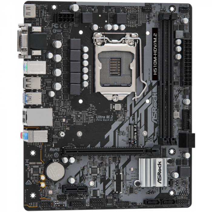 Placa de baza ASRock H510M-HDV/M.2, Intel H510, socket 1200, mATX