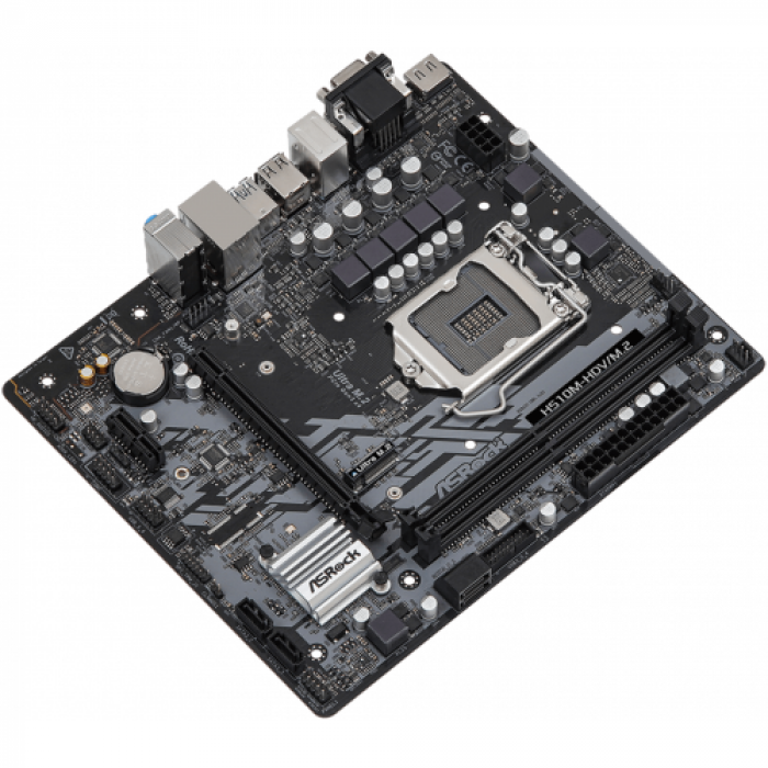 Placa de baza ASRock H510M-HDV/M.2, Intel H510, socket 1200, mATX