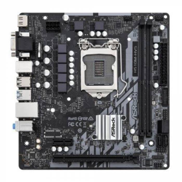 Placa de baza Asrock H510M-HVS R2.0, Intel H510, 1200, mATX