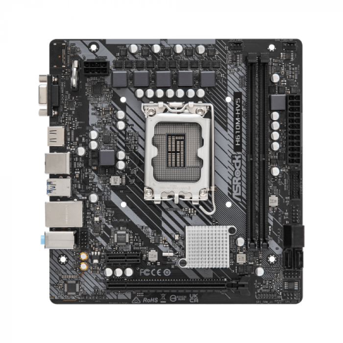 Placa de baza ASRocK H610M-HVS, Intel H610, Socket 1700, mATX