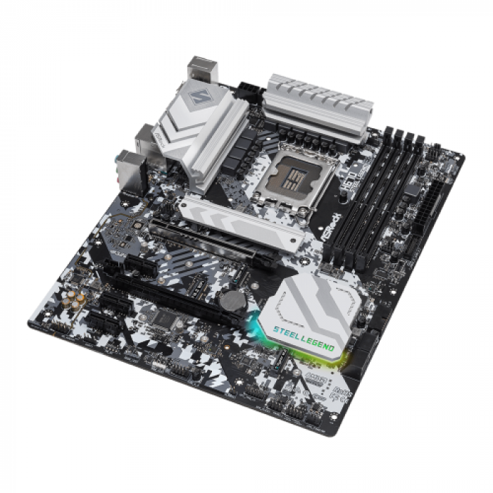 Placa de baza ASRocK H670 STEEL LEGEND, Intel H670, Socket 1700, ATX