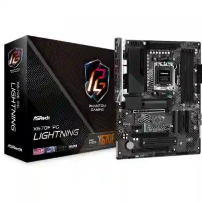 Placa de baza ASRock X670E PG LIGHTNING, AMD X670E, Socket AM5, ATX