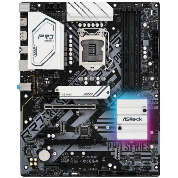 Placa de baza ASRock Z590 Pro4, Intel Z590, socket 1200, ATX