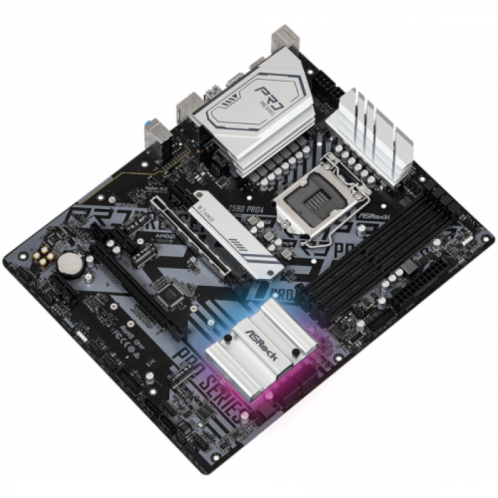 Placa de baza ASRock Z590 Pro4, Intel Z590, socket 1200, ATX