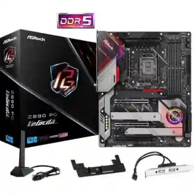 Placa de baza ASRocK Z690 PG VELOCITA, Intel Z690, Socket 1700, ATX