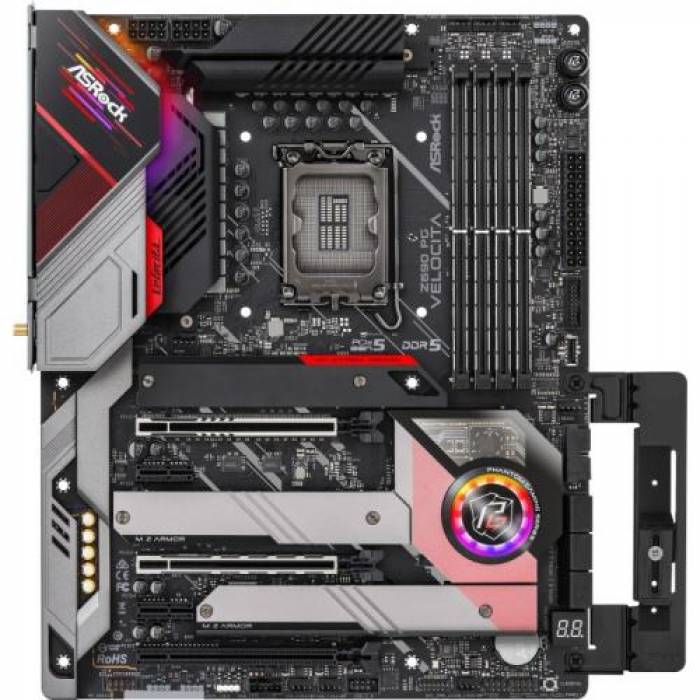 Placa de baza ASRocK Z690 PG VELOCITA, Intel Z690, Socket 1700, ATX