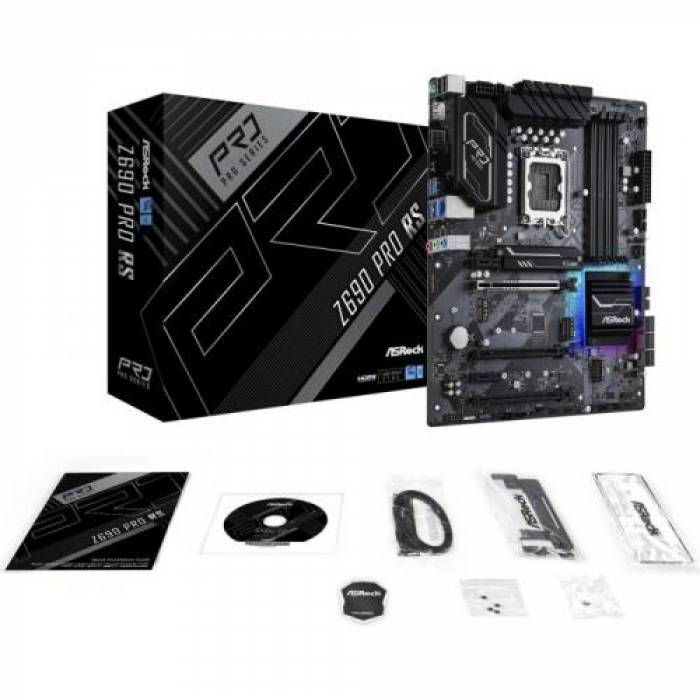 Placa de baza ASRocK Z690 PRO RS, Intel Z690, Socket 1700, ATX