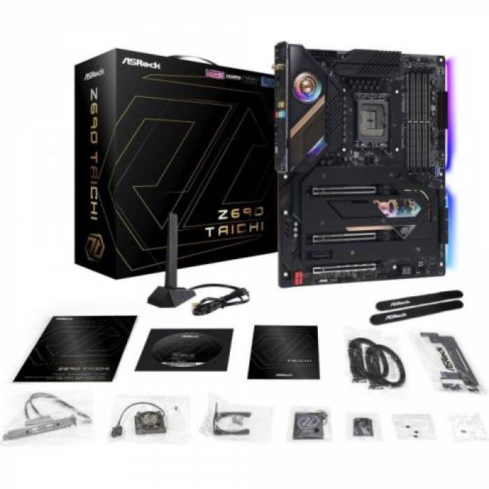 Placa de baza ASRocK Z690 TAICHI, Intel Z690, Socket 1700, ATX