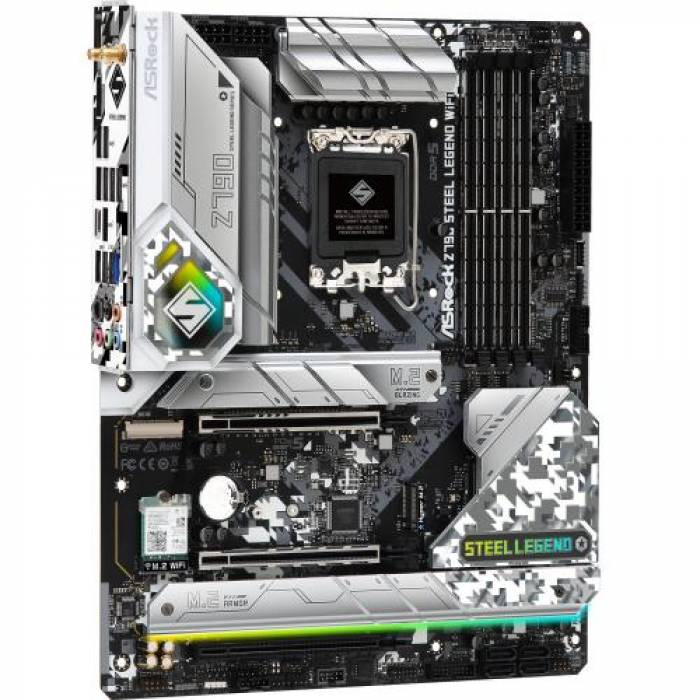 Placa de baza ASRocK Z790 STEEL LEGEND WIFI, Intel Z790, Socket 1700, ATX