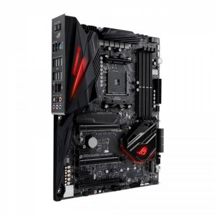 Placa de baza ASUS CROSSHAIR VII HERO, AMD X470, Socket AM4, ATX