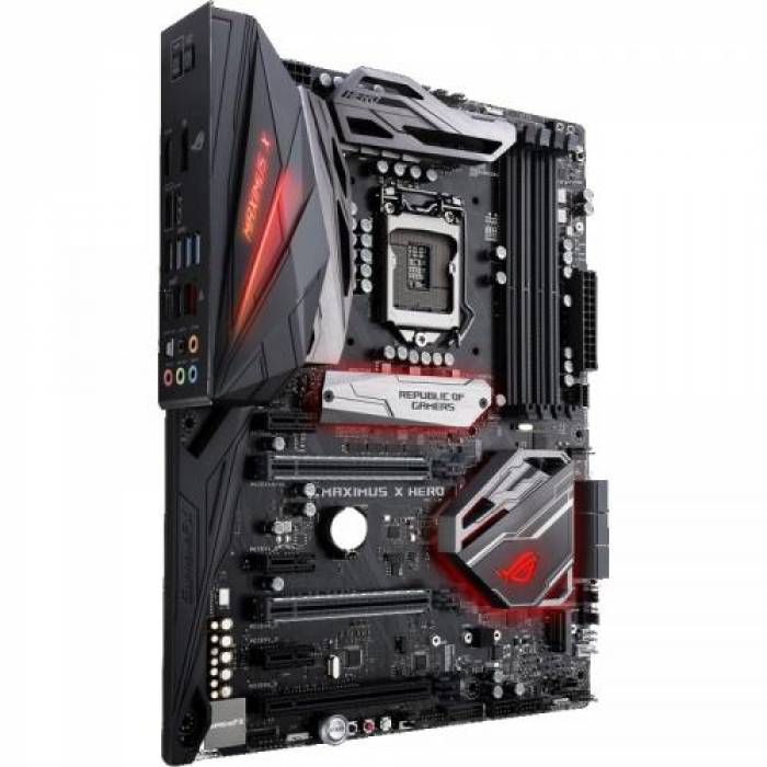 Placa de baza ASUS MAXIMUS X HERO, Intel Z370, Socket 1151 v2, ATX