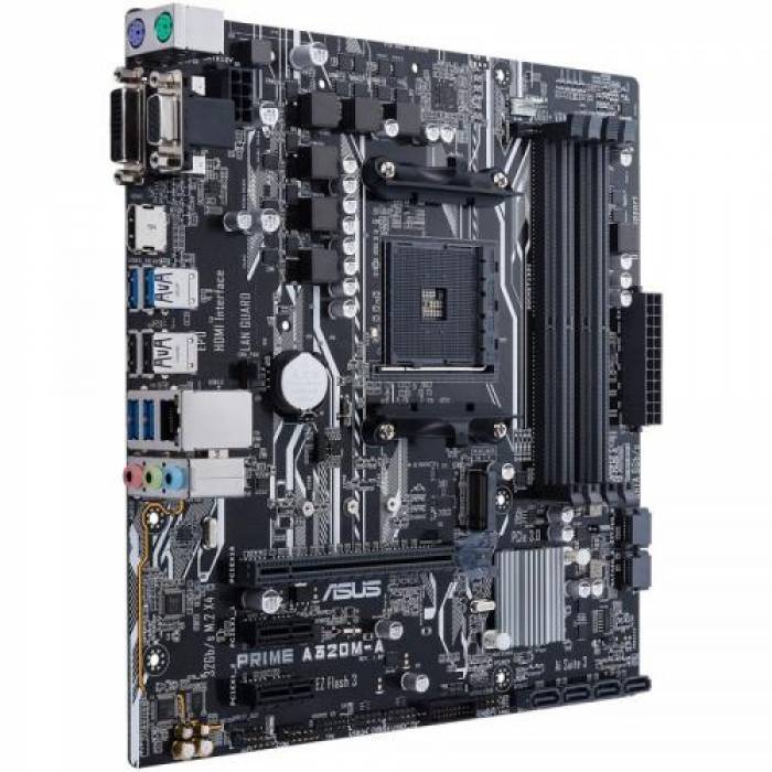 Placa de baza ASUS PRIME A320M-A, AMD A320, Socket AM4, mATX