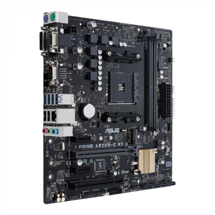 Placa de baza Asus Prime A320M-C R2.0, AMD A320, socket AM4, mATX