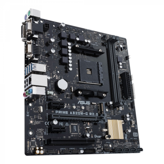 Placa de baza Asus Prime A320M-C R2.0, AMD A320, socket AM4, mATX