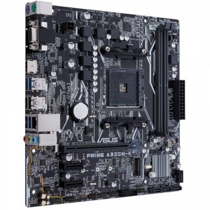 Placa de baza ASUS PRIME A320M-K, AMD A320, Socket AM4, mATX