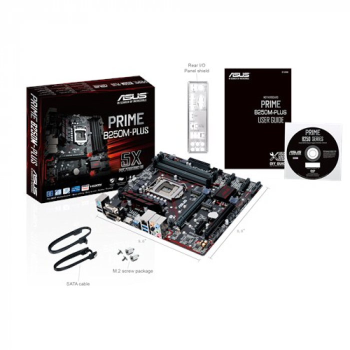 Placa de baza Asus PRIME B250M-PLUS, Intel B250, socket 1151, mATX