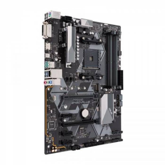 Placa de baza ASUS PRIME B450-PLUS, AMD B450, Socket AM4, ATX