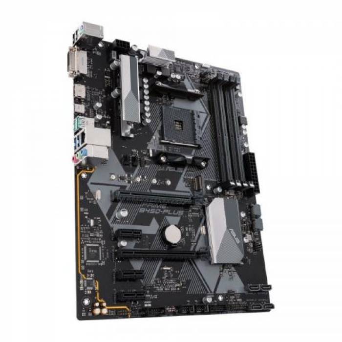 Placa de baza ASUS PRIME B450-PLUS, AMD B450, Socket AM4, ATX