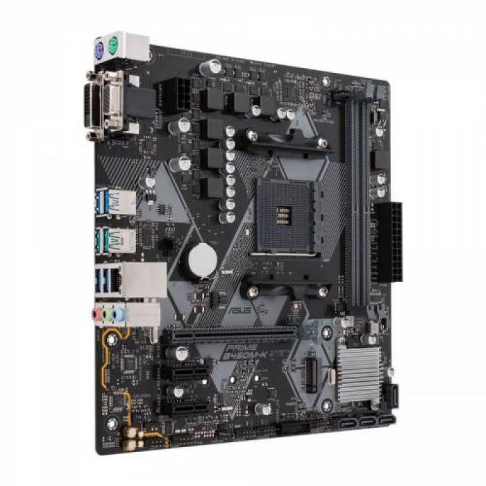 Placa de baza ASUS PRIME B450M-K, AMD B450, Socket AM4, mATX