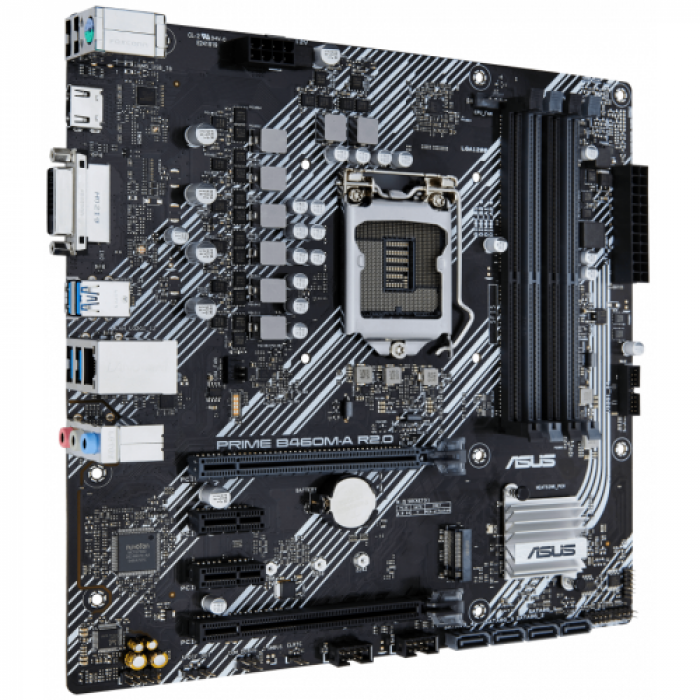 Placa de baza ASUS PRIME B460M-A R2.0, Intel H470, socket 1200, mATX