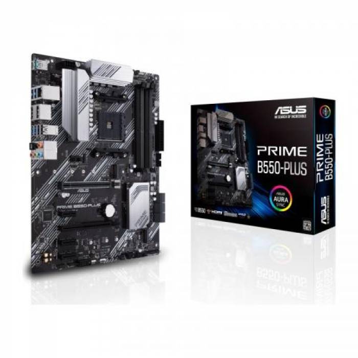 Placa de baza ASUS PRIME B550-PLUS, AMD B550, socket AM4, ATX