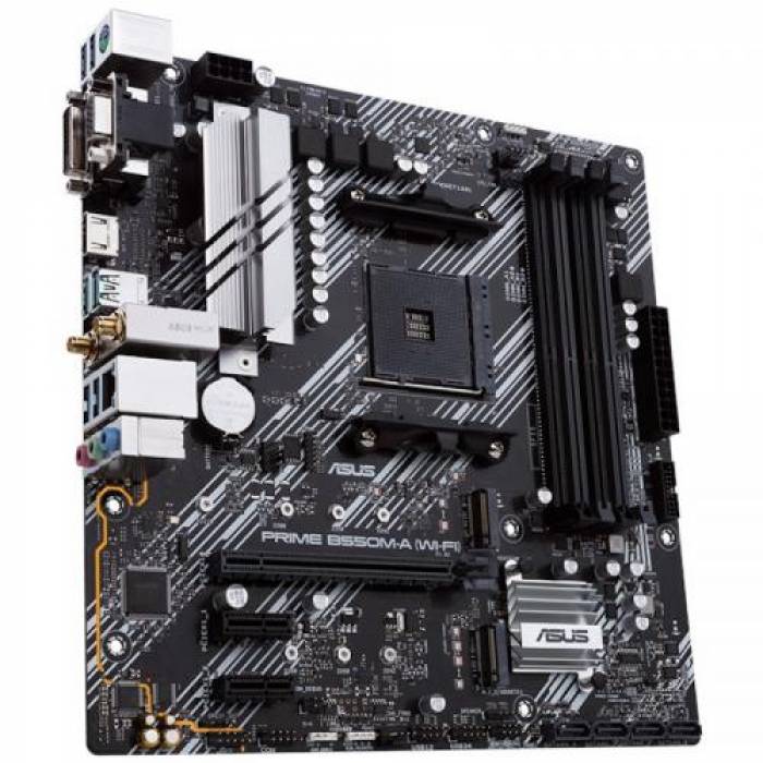 Placa de baza ASUS PRIME B550M-A (WI-FI), AMD B550, socket AM4, mATX