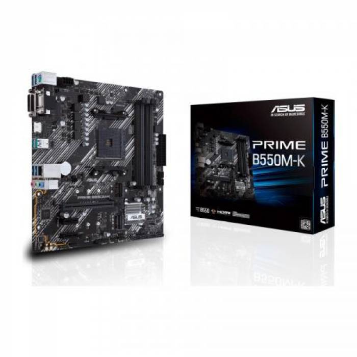 Placa de baza ASUS PRIME B550M-K, AMD B550, socket AM4, mATX