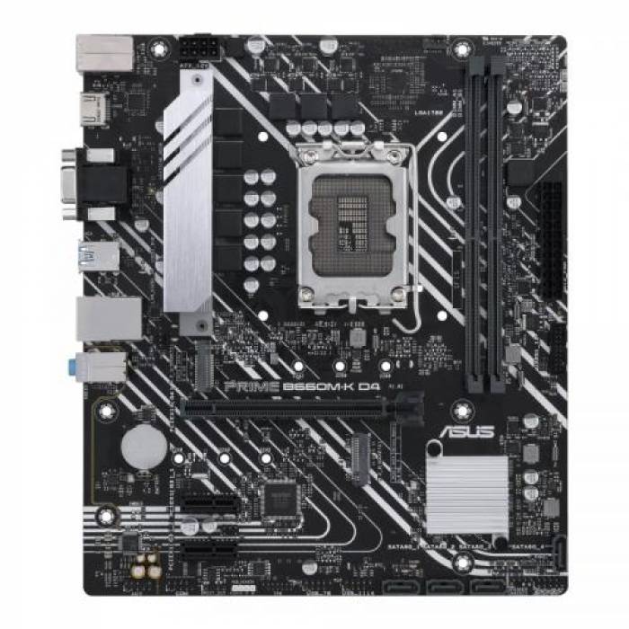 Placa de baza Asus PRIME B660M-K D4, Intel B660, Socket 1700, mATX