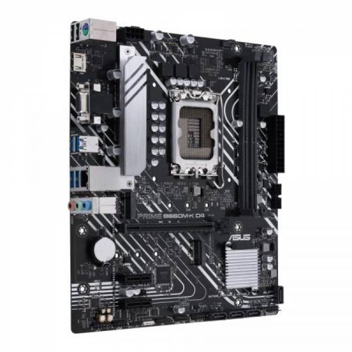 Placa de baza Asus PRIME B660M-K D4, Intel B660, Socket 1700, mATX