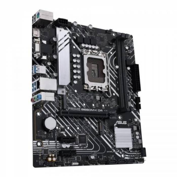 Placa de baza Asus PRIME B660M-K D4, Intel B660, Socket 1700, mATX