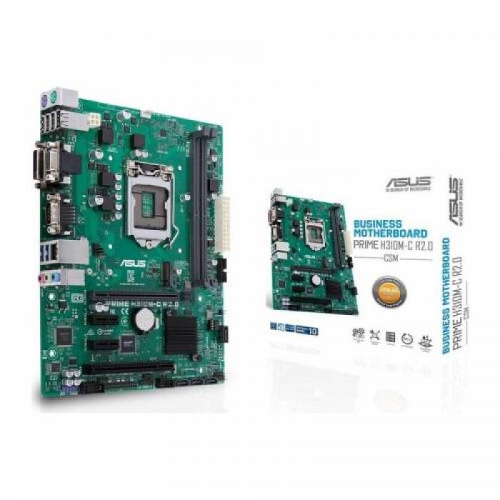 Placa de baza ASUS PRIME H310M-C R2.0/CSM, Intel H310, Socket 1151 v2, mATX