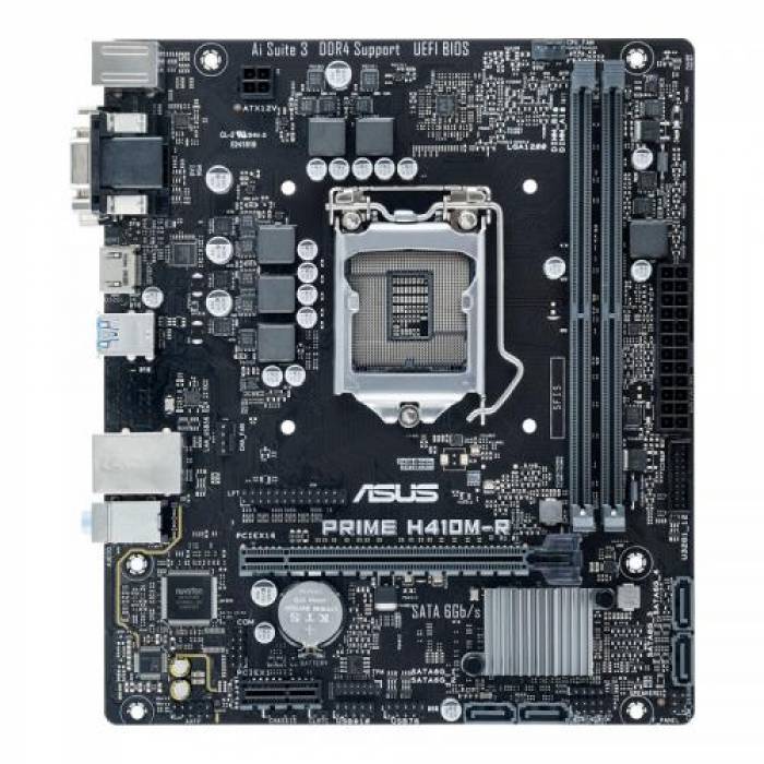 Placa de baza ASUS Prime H410M-R-SI, Intel H410, socket 1200, mATX