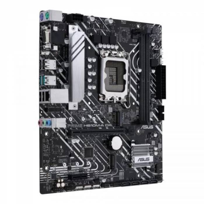 Placa de baza Asus PRIME H610M-A D4-CSM, Intel H610, Socket 1700, mATX