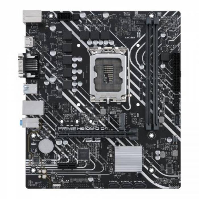 Placa de baza Asus PRIME H610M-D D4, Intel H610, Socket 1700, mATX