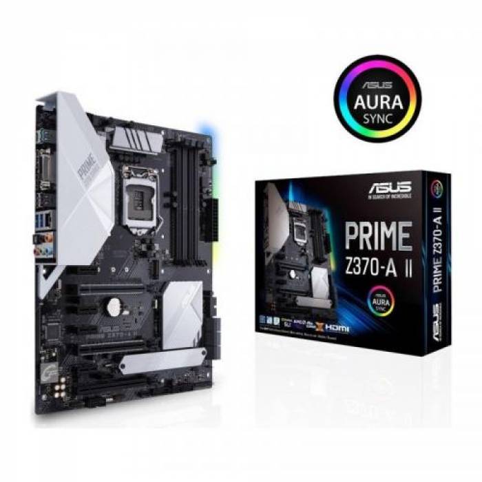 Placa de baza Asus PRIME Z370-A II, Intel Z370, socket 1151 v2, ATX